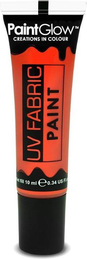 antiek hefboom Overjas PaintGlow NEON Fabric paint ( Textiel verf ) Oranje | bol.com