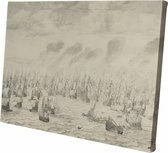 De zeeslag bij Terheide | Willem van de Velde | 1657 | Wanddecoratie | Canvas | 150CM x 100CM | Schilderij | Foto op canvas | Oude meesters