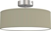 Briloner Leuchten FABRIC Plafondlamp Plafonnière - Stof - E27 - Ø 30cm - Taupe Satijn