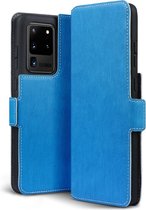 Qubits - slim wallet hoes - Geschikt voor Samsung Galaxy S20 Ultra - Lichtblauw