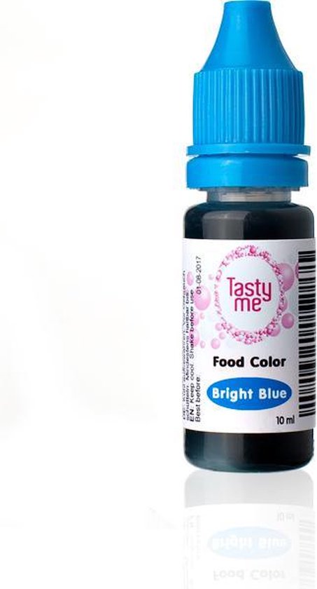 Set de 6 colorants alimentaires liquides pour aérographe : bleu