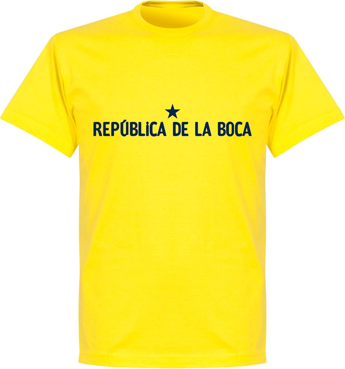 Republica De La Boca Slogan T-Shirt - Geel - XL