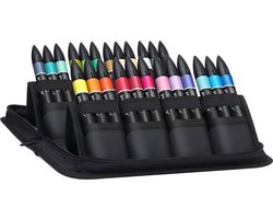 Winsor & Newton 0290078 Promarker Set 24 stuks – Arts & Illustration – Alcoholmarkers met dubbele punt