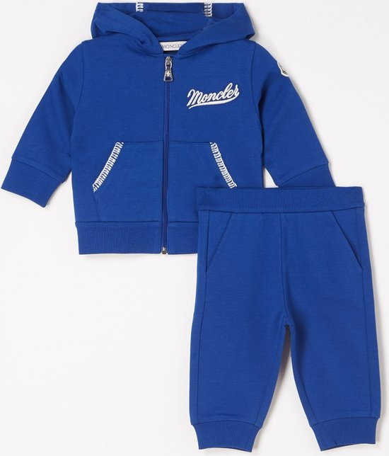 Moncler Ensemble bébé avec gilet de sudation et pantalon de survêtement 2 pièces - Blauw - Taille 86