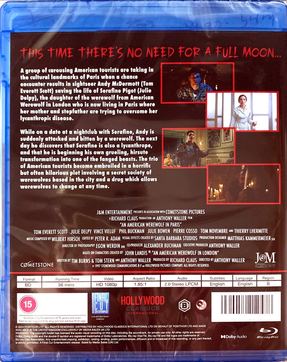 Blu Ray American Werewolf In Paris Online Poster American Werewolf In Paris  123movies An American Werewolf