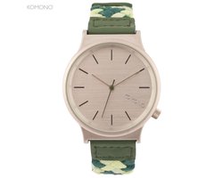 Komono Wizard Woven Series Mixed Greens Dames Design Horloge KOM-W1850 (Ø 36 mm)