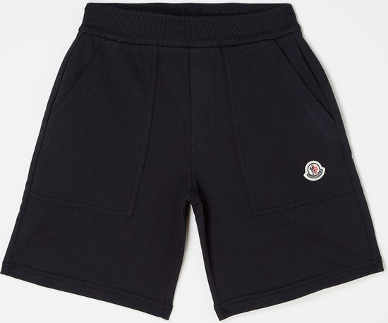 Moncler Straight fit korte joggingbroek - Donker blauw - Maat 164