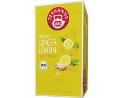 Teekanne - Premium Ginger Lemon - biologisch - kruidenthee - 20 theezakjes - geschikt voor horeca en kantoor - 1 doosje