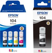 Epson 104 - Inktcartridge - Multipak + Zwart
