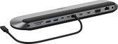 Belkin INC014BTSGY laptop dock & poortreplicator Bedraad USB 3.2 Gen 2 (3.1 Gen 2) Type-C Zwart, Grijs