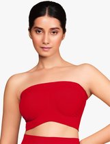 Munns and Mars Comfort BH Tube BH Femme Soutien BH Bandeau Rouge Taille L/XL