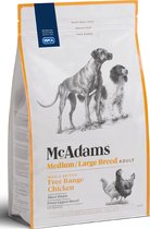 McAdams Grainfree Dog Adult Medium/Large Breed Free Range Chicken 10 kg - Hond