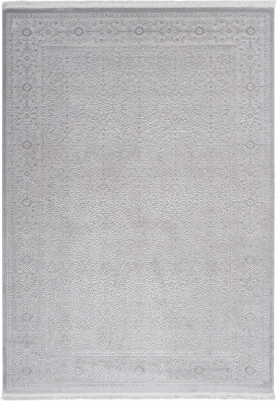 Lalee Vendome | Modern Vloerkleed Laagpolig | Silver | Tapijt | Karpet | Nieuwe Collectie 2024 | Hoogwaardige Kwaliteit | 80x150 cm