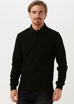 Colourful rebel Uni Structure Polo Longsleeve Polos & T-shirts Homme - Polo - Zwart - Taille L