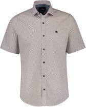 Lerros Overhemd Shirt Met Halve Mouwen En Geometrische Print 2432303 927 Mannen Maat - L