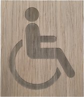 Bordje pictogram invalide - groot