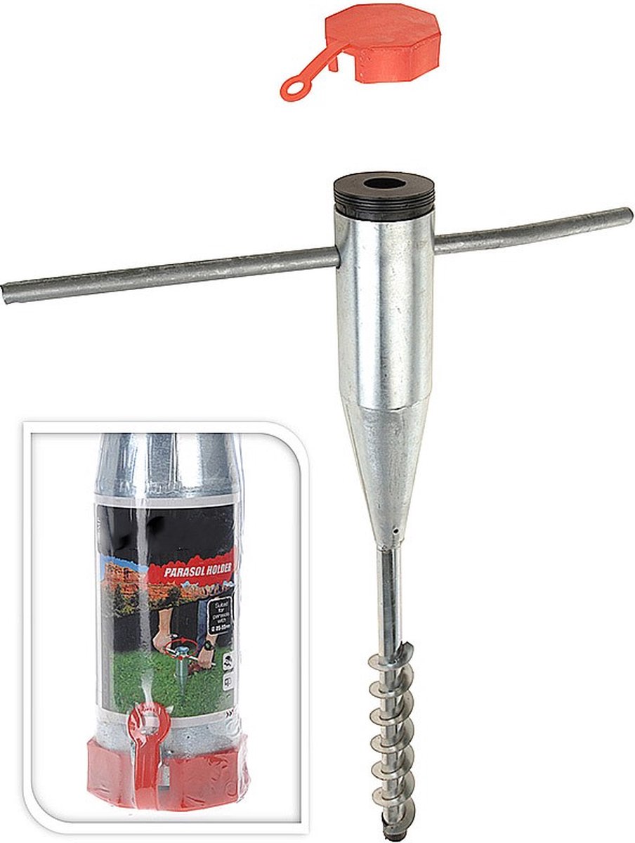 Goedkoopste Grondboor Parasolhouder Metaal - Voor parasols van 25 tot 25 mm