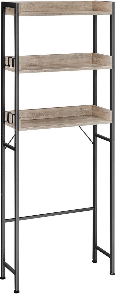 Etagère pont WC avec 3 étagères - L63 cm
