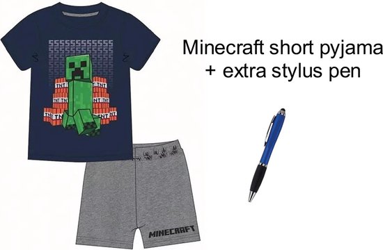Minecraft - shortama Minecraft - jongens- maat 140