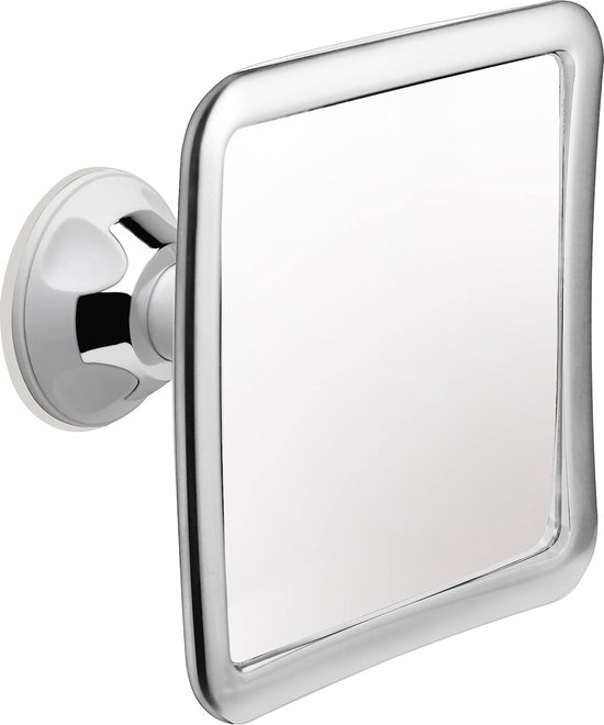 Douche Spiegel Anti-condens met zuignap, Scheerspiegel, Wandspiegel, Badkamer Accessoires, Onbreekbaar, Fogless Shower Mirror, 16 x 16 cm