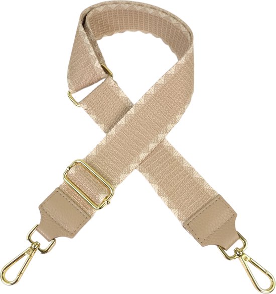 Qischa ® Bandoulière de sac - Bandoulière de sac - Bandoulière - Bandoulière - Riem de Tassen - Anse de sac - Riem réglable - rose zèbre, noir - or