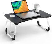 Laptoptafel voor bed, opvouwbare bedtafel,Laptoptafel for your bed, inklapbare laptoptafel - ontbijttafel met inklapbare poten
