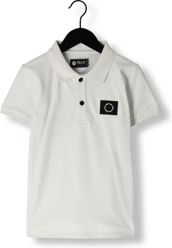 Rellix Polo Ss Plque Polo's & T-shirts Jongens - Polo shirt - Grijs - Maat 152