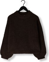 Notre-V Nv-clarice Boucle Knit Blouse Truien & vesten Dames - Sweater - Hoodie - Vest- Bruin - Maat L