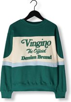 Vingino Sweater Noan Jongens Trui - Bottle Green - Maat 152