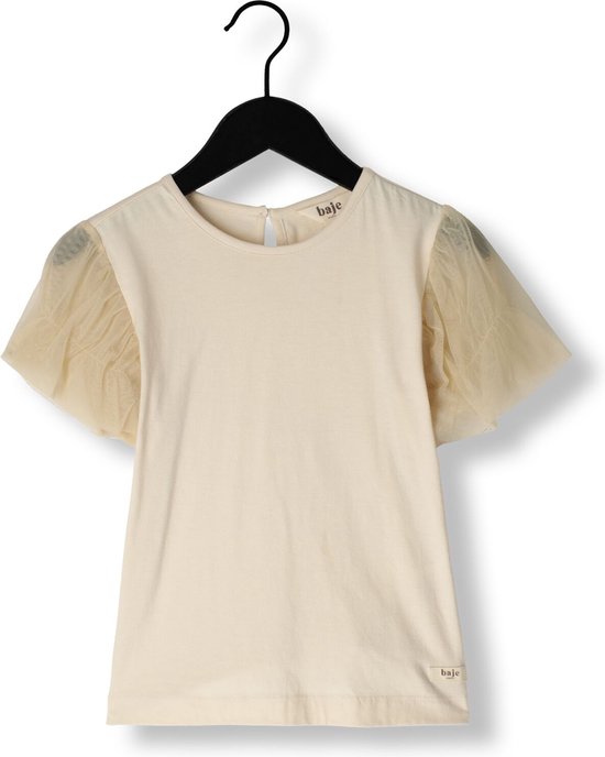 Baje Studio Vivian Tops & T-shirts Meisjes - Shirt - Zand - Maat 122/128