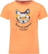 TYGO & vito X402-5402 Meisjes T-shirt - Neon Coral - Maat 134-140