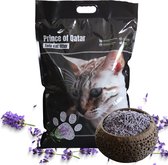 Cat Litter Prince of Qatar lavendel | Tofu kattenbakvulling (12l = 5kg) | Milieuvriendelijke & Biologisch afbreekbaar | Klontvormend