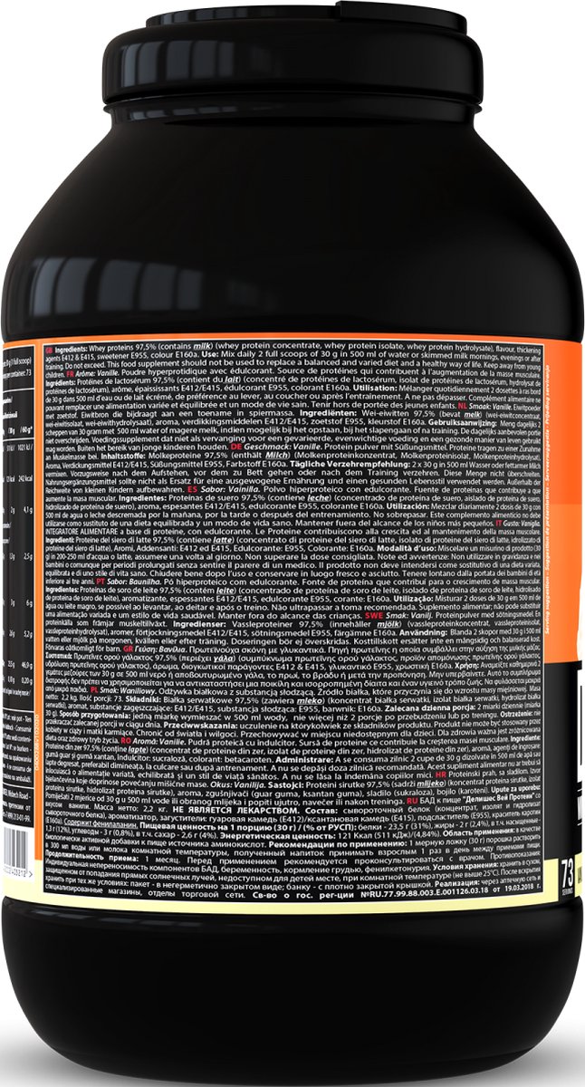 QNT Delicious Whey|Protein Eiwitpoeder|Eiwitshake|2.2kg|Vanille — afbeelding 3
