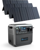 BLUETTI AC200P+3*PV350 Draagbare Powerstation 2000Wh LiFePO4-batterij,2000W AC-Uitgangen,USB-A/Type-C voor Buiten Kamperen