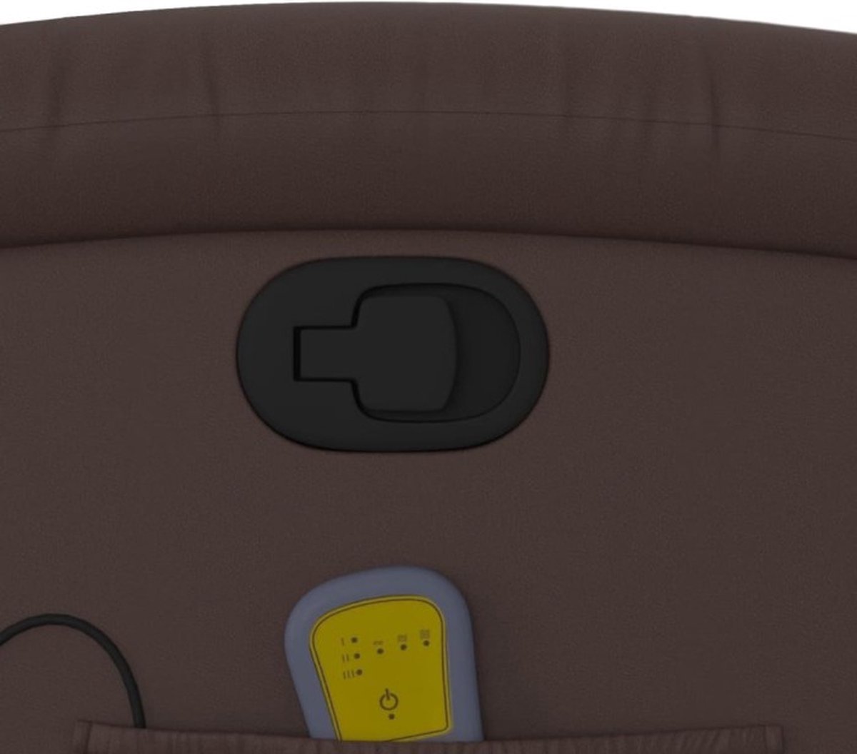 Afbeelding 3 van vidaXL Sta-op-massagestoel Verstelbaar Kunstleer Bruin