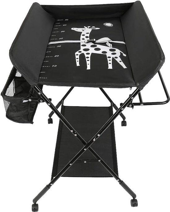 Kalolary 45-inch verzorgingstafel voor honden met in hoogte verstelbare arm, lus en mesh-lade, opvouwbare zware verzorgingstafel voor hondenkattenverzorging (zwart