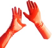 BamBella® - 100% LATEX Handschoenen kort BDSM SM sexy glans handschoen Rood