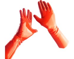 BamBella® - 100% LATEX Handschoenen kort BDSM SM sexy glans handschoen Rood