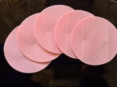 5 ronde fixatie pleisters / fixeer tapes / stickers voor de Freestyle Libre Sensor (FSL) - kleur roze