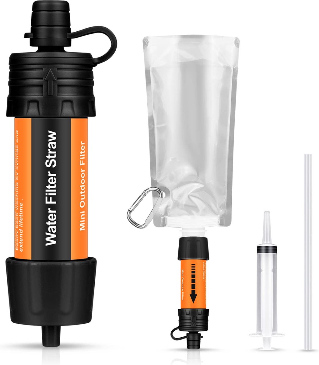 Purewell Waterzuiveringspomp met vervangbaar koolstofwaterfilter van 0