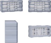 vidaXL Organiser met 22 lades 49x16x25-5 cm - Organiser - Organisers - Lade Organiser - Lade Organisers