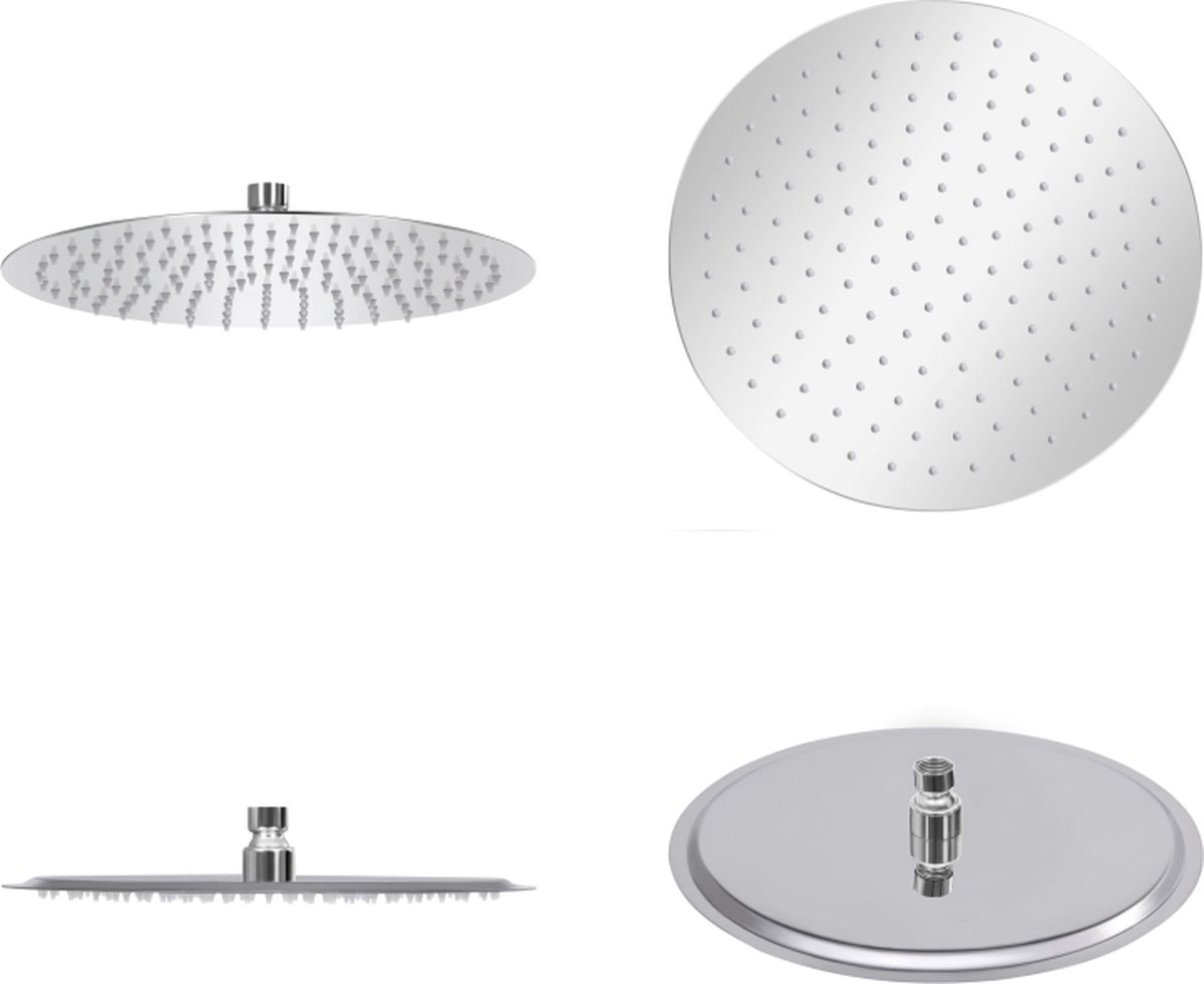 Vidaxl douchekop rvs regendouchekop 50 cm vierkant