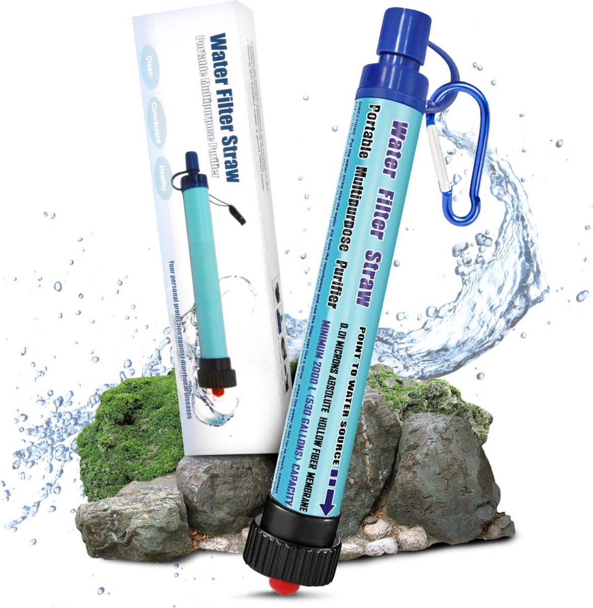 Waterzuiveringspomp - Waterfiltersysteem - Waterfilter - Overlevingsuitrusting - Noodpakket - Noodpakket voor Oorlog - Survival Kit - Noodpakket voor Thuis - Overleving Kit