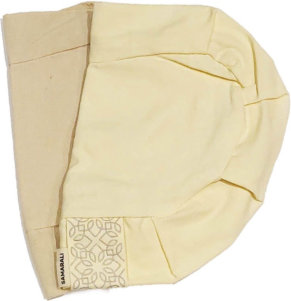 Samarali Biologisch Katoenen Halve Maan Meditatiekussenhoezen - Ivoor - 38 x 25 x 14 cm - Geschikt voor Zafu Meditatiekussen - Yoga Kussen - Duurzaam - Zen Accessoire