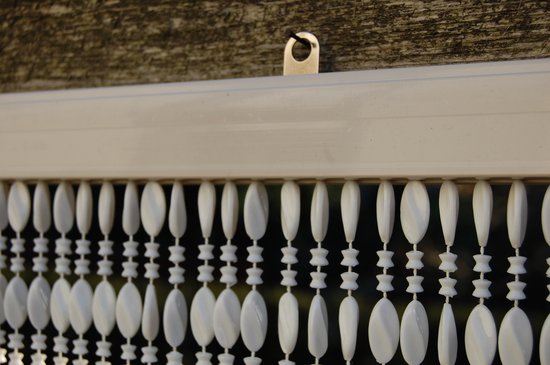Casa Deurgordijn Kralengordijn Dijon 1 100x230cm wit van Casa — afbeelding 3