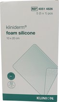Voordeelverpakking 2 X Kliniderm foam silicone absorberend schuimverband, 10x20cm 5 stuks (40514826)