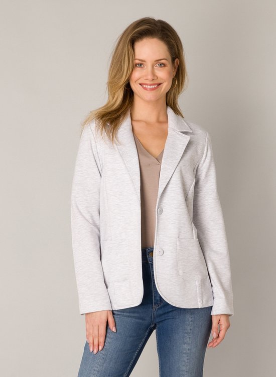 ES&SY Milan Blazer - Grey Melange - maat 44