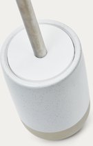 Kave Home - Selis beige en witte keramische badkamerborstel