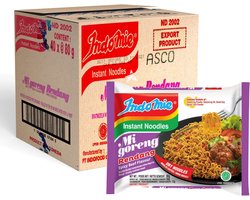 Indomie Instant Noodles Noedels Mi goreng Rendang (40 x 80 Gram) (uit INDONESIË)