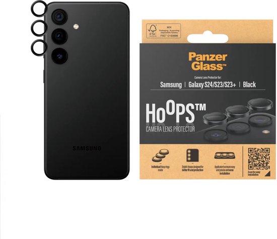 Geschikt voor PanzerGlass Hoops Rings Samsung Galaxy S24 Camera Lens Protector Glas